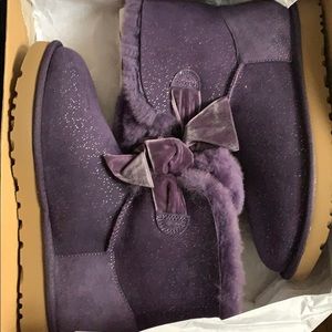 Purple Mid Length Ugg Boots